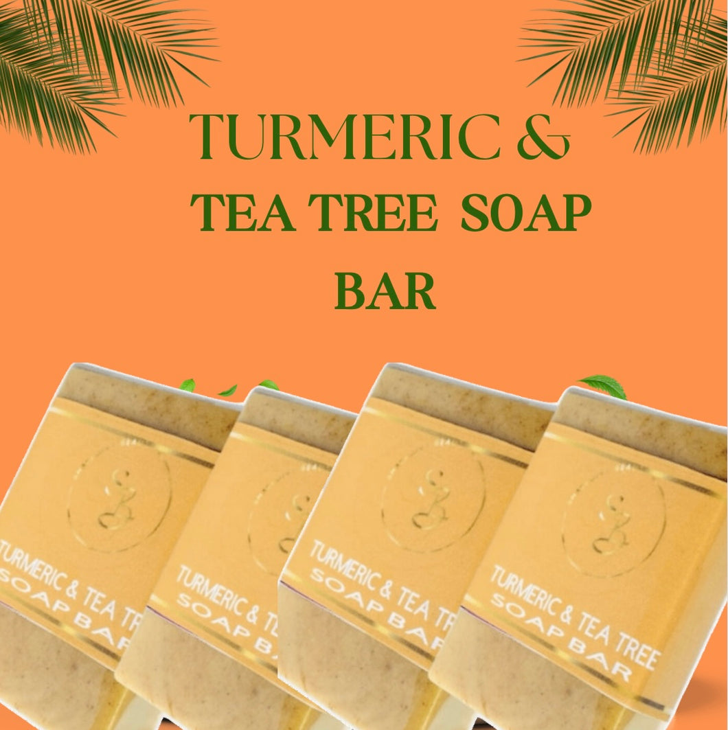 3.5 oz Turmeric/honey with Tea Tree And Jojoba Beads Scrub Bar